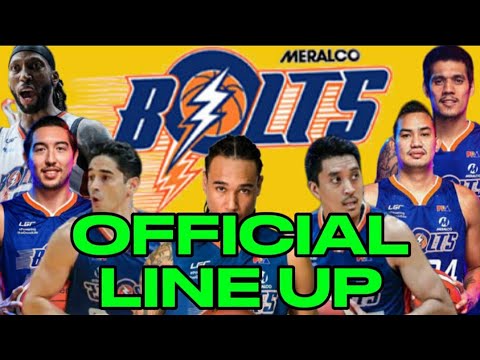 MERALCO BOLTS OFFICIAL LINE UP | PBA COMMISSIONER'S CUP 2024