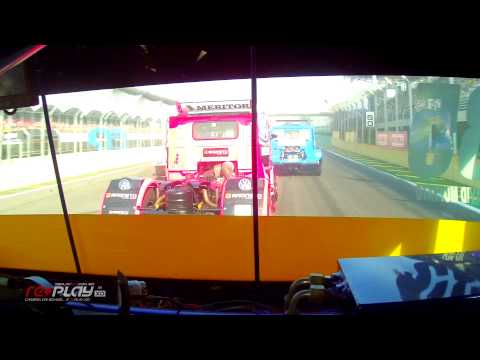 Fórmula Truck   #35 David Muffato   Largada acidente Débora Rodrigues