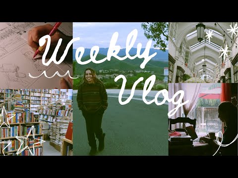 A week of comic drawing, exploring different cafes, and reading | Weekly Studio Vlog #6