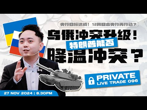 Live Trade 096 央行目标达成！12月日本央行再行动？乌俄冲突升级！特朗普能否降温冲突？