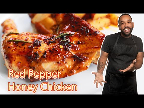 Red Pepper Honey Glazed Baked Chicken Recipe