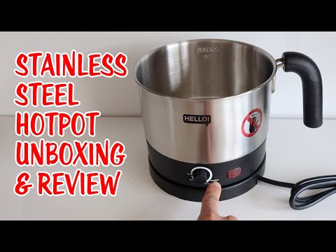 Hello! Electric Stainless Steel Hotpot Multi Cooking Pot 1.2L Review