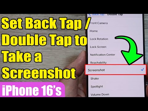 📸 How to Set Back Tap/Double Tap to Take a Screenshot on iPhone 16/16 Pro Max/iOS 18