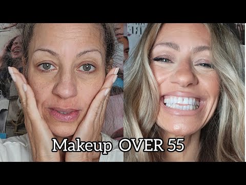 Before and After Makeup for Mature Skin Over 50 Featuring NARS | Stung by Samantha #makeupover50