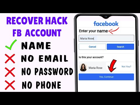 How to Recover Hacked Facebook Account Without Email and Password 2024 || Facebook Account Recovery