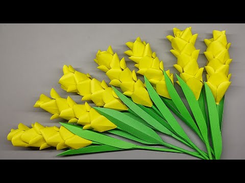 COOL AND EASY PAPER FLOWERS / PAPER FLOWER CRAFTS TUTORIAL VIDEO