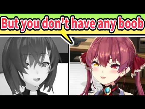 But Ange Doesn't Have Any Boob [ENG SUB] Hololive Houshou Marine