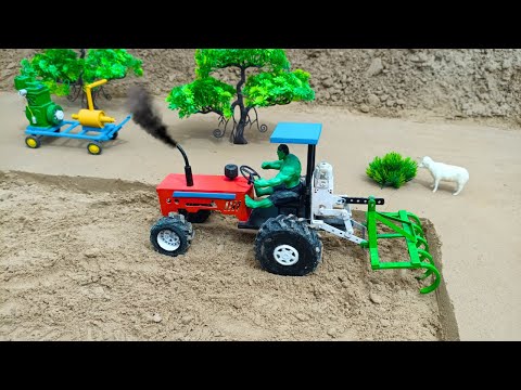 Creative Diy mini tractor making modern agriculture plough machine for grape farming |@Acrofter1