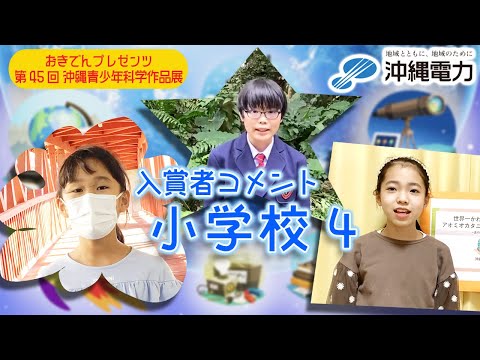 【第45回沖縄青少年科学作品展】入賞者コメント『小学校④』