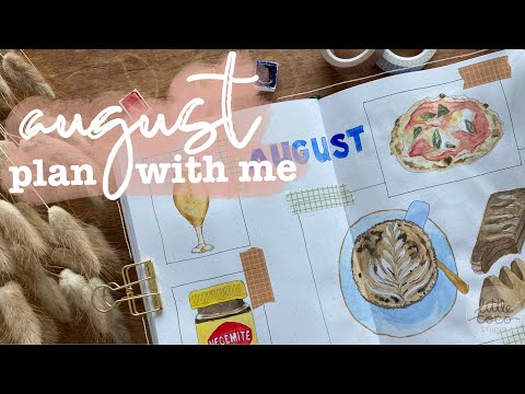 August 2020 Plan With Me | Bullet Journal Setup | Little Coco Studio