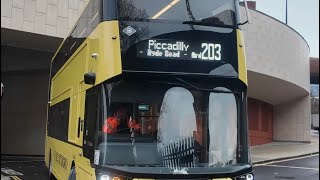 Buses at Stockport.   Bee Network  Day2.   Pt1