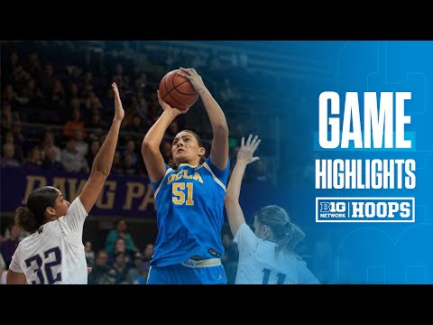 UCLA at Washington | Highlights | Big Ten Women's Basketball | 12/08/2024