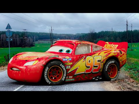 Lightning McQueen in Real Life Disney Cars Drift