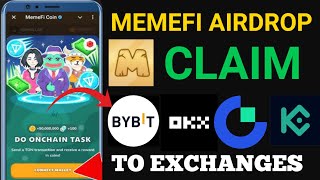 MEMEFI Airdrop Claim and Withdrawal To Exchanges | Memefi Withdrawal - Do This Immediately