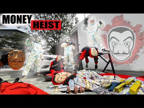 PARKOUR VS MONEY HEIST: Bad Guy Break Into Police Station,Murder It To Steal Money & Gold | Epic POV