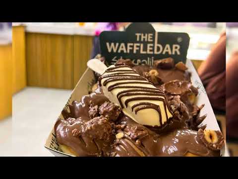 Chocolate | Lotus Waffles Panckaes at Bahadurabad Food street chaar minar chowrangi | The Waffle Bar