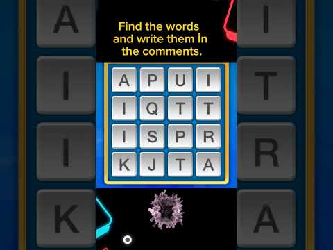 Word Game: Find the words and write them in the comments. #shorts