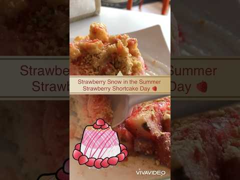 Say it Ain’t Snow‼️Fluffy Strawberry Snow  #strawberry #snow #strawberryshortcake