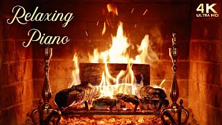 Relaxing Piano Fireplace Music 🔥 Instrumental Fireplace Ambience