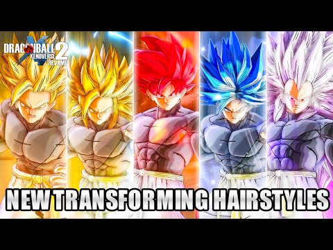 Dragon Ball Xenoverse 2 Revamp - All New Transforming CAC Hairstyles (Mod)