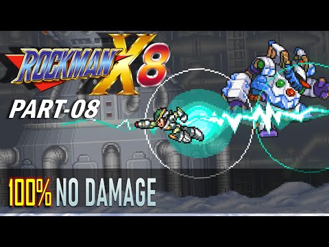 Megaman X8 Demake: Part 8 - Avalanche Yeti (No Damage) 100% Clear