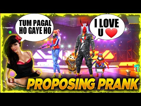 PROPOSING A CUTE GIRL IN FREEFIRE 😊PRANK|| ATTITUDE GIRL KO PYQR ME PAGAL KAR DEA 😂|| MUST WATCH