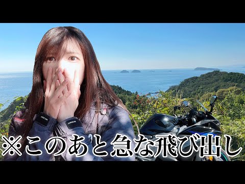 山道でとあるものが急な飛び出し絶叫するバイク女子【モトブログ Sportsbike Yamaha R25】