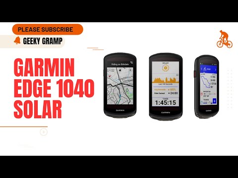 Garmin Edge 1040 GPS Cycling Computer with Solar Charging Unboxing