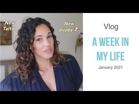 Vlog 2021 #1 - Workout - New Tattoo - New Puppy