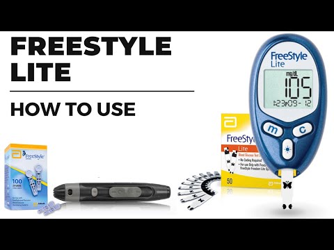 Check blood sugar with FreeStyle Lite meter