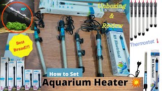 Best Aquarium Heater/ thermostat | 50w,75w,100w,200w||Sobo,Rs-Electrical,Aquagrace- Unboxing & Setup