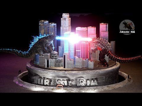 Legendary Power: Godzilla's Memorable Atomic Breath in | Diorama Style