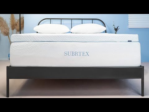 Subrtex Gel Infused Memory Foam Bed Mattress Topper