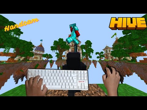 Skywars Handcam em dupla | Hive | 60 FPS | MCPE