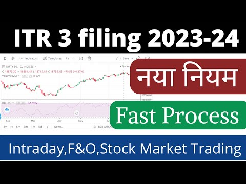 ITR 3 filing online 2023-24 for stock/share market trading,Intraday profit or loss,F&O loss carry