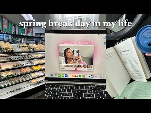 a spring break day in my life | grwm, reading, dutch bros