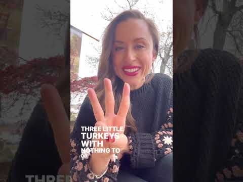 A Simple Turkey Rhyme! #rhymes #turkeyrhyme #kidfun #fingerplay #toddlerlearning #kidsrhymes