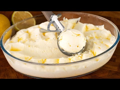 🍧The best refreshing lemon ice cream I've ever tasted!🍨 Only 3 ingredients! Ice cream in 5 minutes