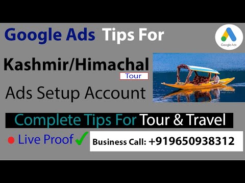 How To Create Tour & Travel Ads Campaign| Kashmir,Himachal Holidays Trips Ads Account Setup #2024