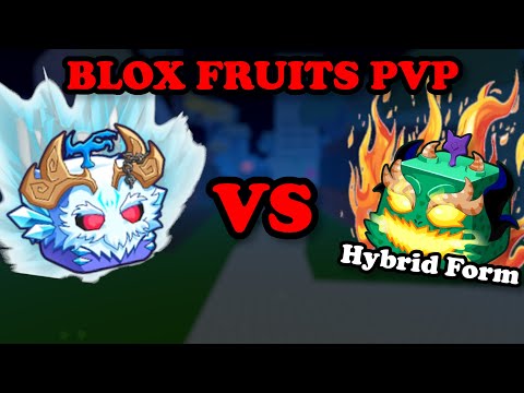 Yeti VS Dragon Hybrid Form | Blox Fruits PVP