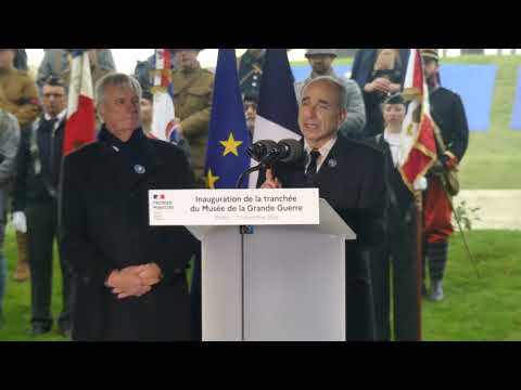 Museum of the Great War The Trench Ceremony (Jean François Copé speech)