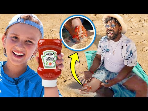 FUNNY PRANKS on the beach!!