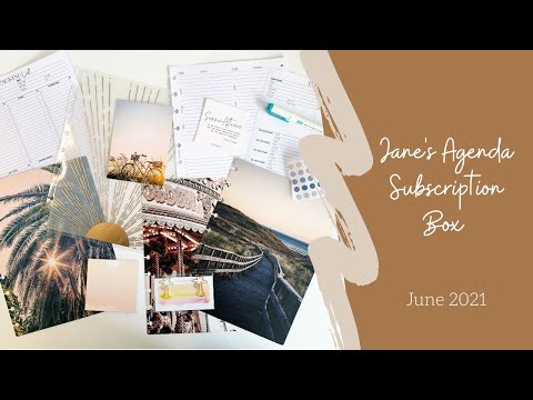 Jane's Agenda June Subscription Box