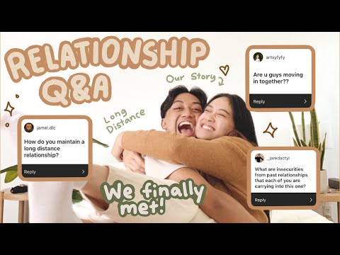 *EMOTIONAL* RELATIONSHIP Q&A: meet my boyfriend 🧡| long distance, setting boundaries,  insecurities