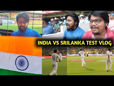 Our First Test Match Experience | India Vs Srilanka 2nd Test Vlog | Likhith Shetty Vlogs |