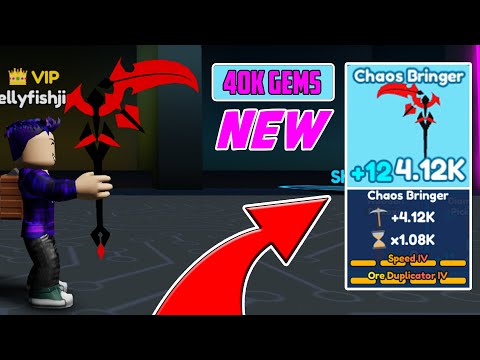 Buying NEW GEM Pickaxe in Mining Simulator 2 (Roblox)