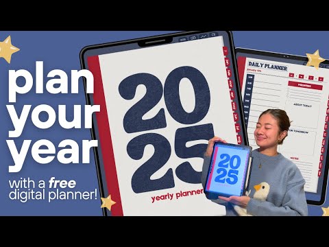 FREE 2025 Digital Planner | stay organized and productive for the new year!