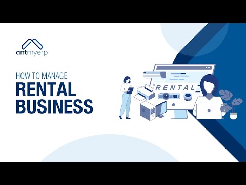 Learn How to Manage your Rental Business using AntMyERP- Hindi