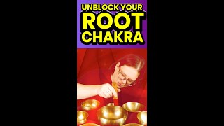 Today's Sound Meditation: Unblock Your ROOT CHAKRA with Tibetan Singing Bowls #shorts