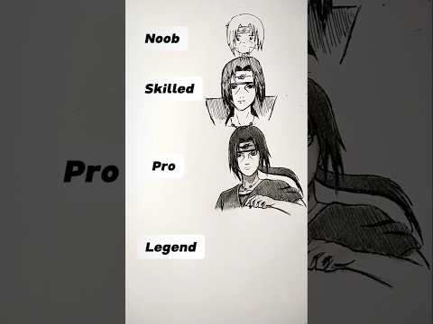 How to Draw Itachi in Legend 😳 #shorts #anime #drawing